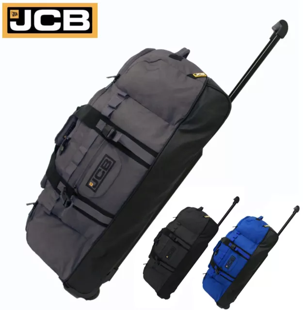 JCB XL Wheeled Holdall Duffle Bag Travel Suitcase Hold Luggage Extra Large 71L