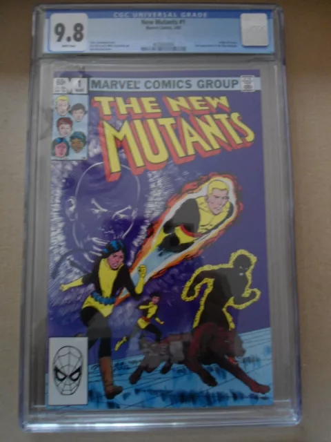 The New Mutants #1 Cgc 9.8 - White Pages - Origin Of Karma - 2Nd Appearance