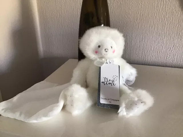 Doudou Ours avec mouchoir trop mimi DOUDOU ET COMPAGNIE neuf