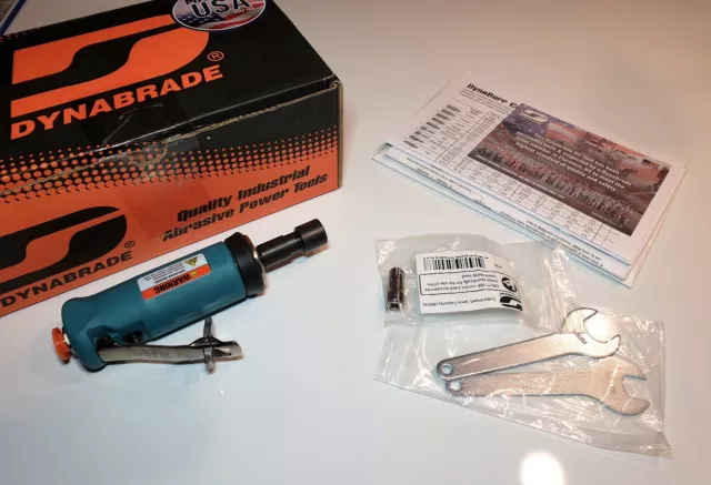 Dynabrade 51303 - 0.5hp Pneumatic / Air Die Grinder - 1/4" + 6mm Collet 24000rpm