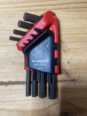 réglage selle,dérailleur Facom UN jeu de 7 clés 6 pans mâles FACOM BTR Allen 86 JE 78 