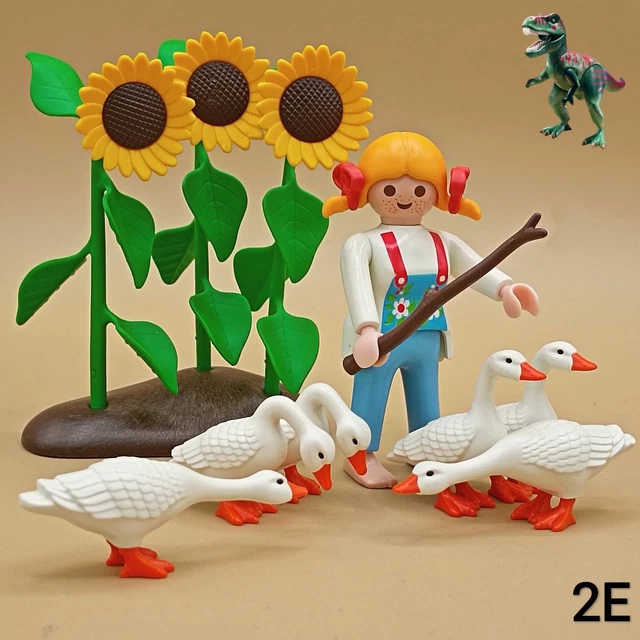 PLAYMOBIL Vintage 3825 – Fermière & Oies – Country – Set Complet De 1996 (boîte)
