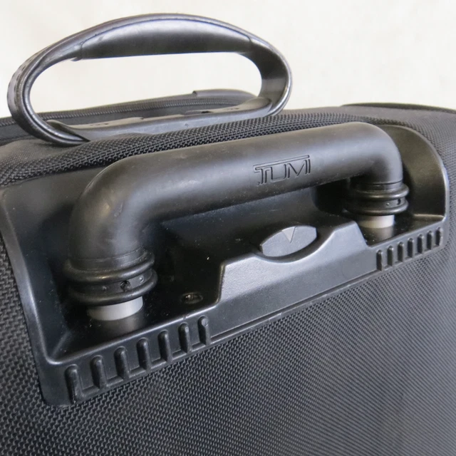 Black Tumi Alpha Expandable Wheeled Rolling Suitcase 7