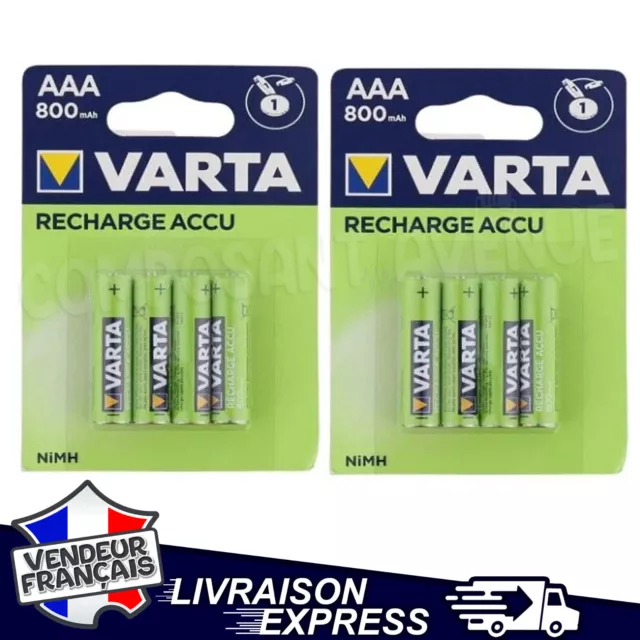 Piles ANSMANN LR3 - LR03 - AAA - Pack de 8 - 1.5V