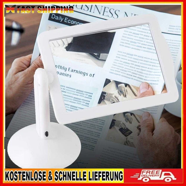 LED Reading Large Lens Illuminated Magnifying Glass Magnifier Book Reading Tools