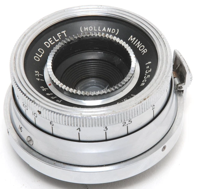 Rare OLD DELFT Minor 3.5/3.5cm lens for Contax IIa