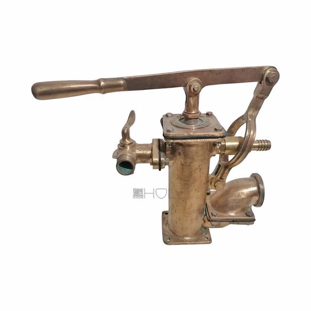 Schwengelpumpe antik Messing alt Frankreich Wasserpumpe Leitung ca. 11kg