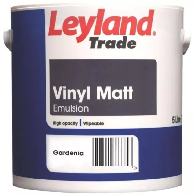 Leyland Trade Vinyl Matt Paint Gardenia 5ltr