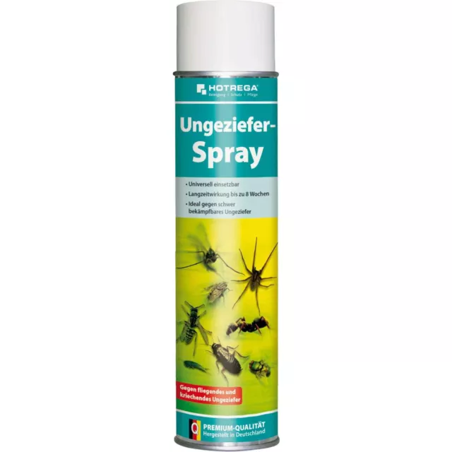 HOTREGA Ungeziefer Spray Insekten Spray Mücken Insektenvernichter Spray  600 ml
