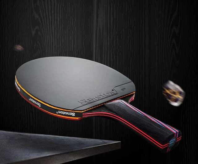 Senston Professional Tischtennisschläger 2-Spieler-Set Mit Ping-Pong-Schlägertas 3