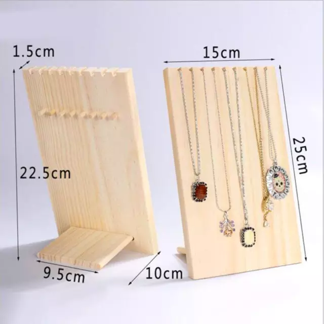 Schmuckhalter aus Holz für Armbänder, Ohrringe, Halsketten, Präsentationsständer