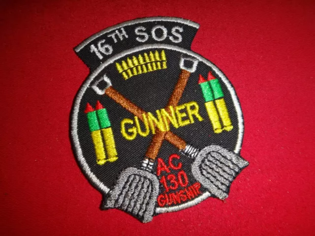 Vietnam War Aufnäher US 16th Spezial Operations Geschwader Gunner AC-130 Gunship 2