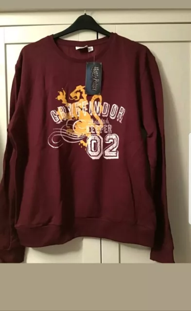 Primark Mens Unisex Harry Potter Gryffindor Jumper Sweatshirt Bnwt M