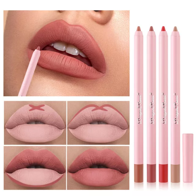 Matte Lip Liner Pencil Carving Labial Makeup Lasting Waterproof Lipstick Pen Lip