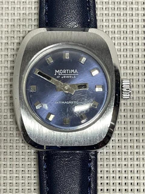 Montre à Chaîne Mortima 17 Bijoux - Antimagnétique, Remontage Manuel, Plaquée Or, Occasion