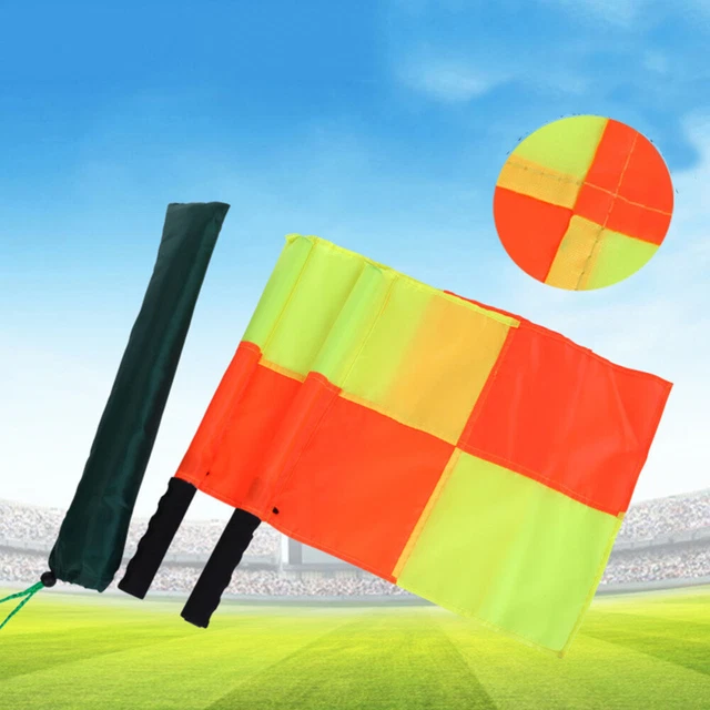 Referee Flag Soccer Ref Flags Waving Flag Linesman Accessories Hand Signal Flag