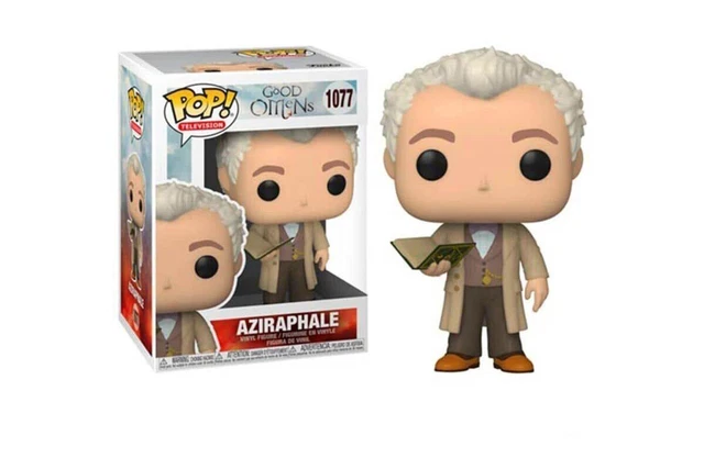 Funko POP Television Good Omens Aziraphale #1077 NEW IN BOX + Pop protector