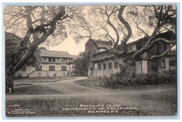 Berkeley California CA Postcard Faculty Club University Exterior Building 1919