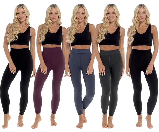 Leggings Termici Foderati Pile Velluto Peluche Fodera Spazzolata Caldi Legging Invernali