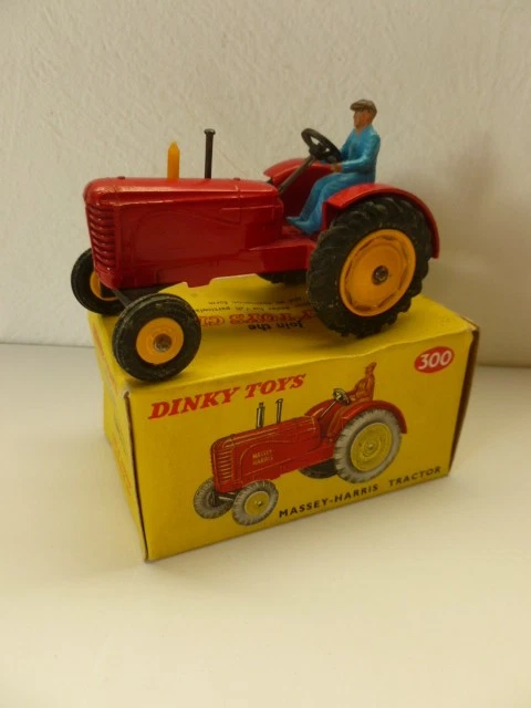 Boîte Dinky Toys N°300 Tracteur Massey Harris - Jouet Ancien Meccano - Vintage