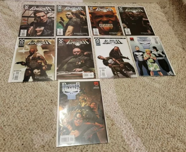The Punisher Comic Book Lot of 9 Marvel Knights MAX BRAND NEW UNREAD
