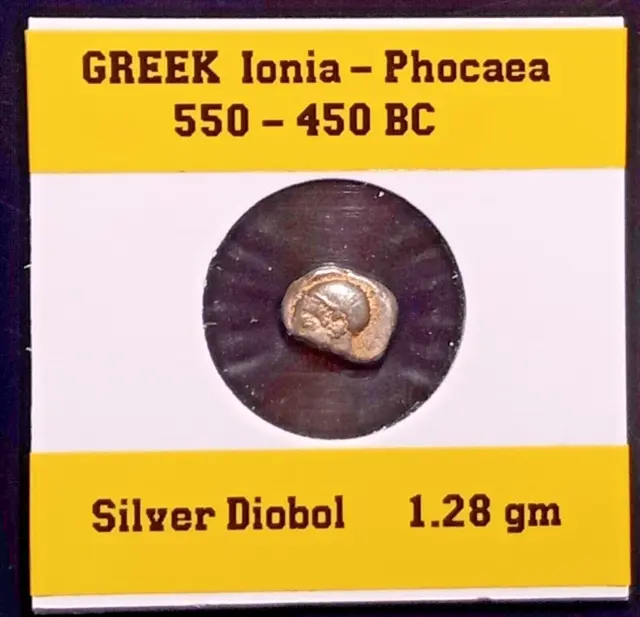 Ancient Greek IONIA Phocaea  6th-5th BC  AR diobol or hemidrachm -  1.28 gm
