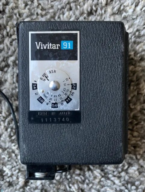 Flash electrónico Vivitar 91, servicios de fotos Vannucci, equipo de cámara vintage