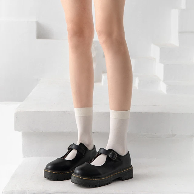 Calze Donna Traspiranti Sudore Assorbenti Estate Casual Ginocchio Calzino Alto Colore Solido