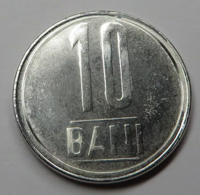 Romania 10 Bani 2006 Nickel Plated Steel KM#191 BU