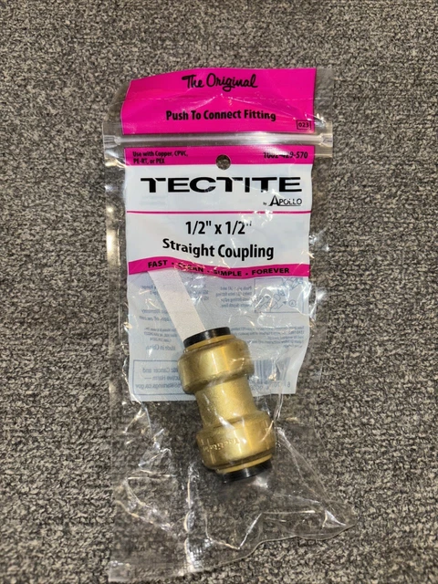 1/2” X 1/2” Straight Pex Brass Coupling -NEW