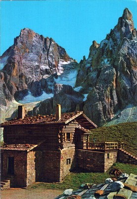ROLLE CAPANNA SEGANTINI COL CIMONE E LA VAZZAN CARTOLINA TRENTINO ALTO ADIGE 