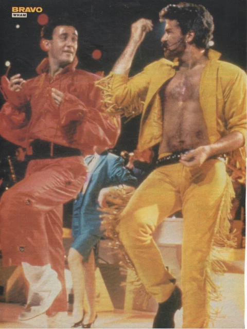 Wham George Michael Andrew Ridgeley Poster aus Bravo DinA4 wie NEU einseitig
