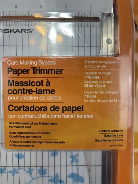 FISKARS CARD MAKING Bypass Trimmer 9 Paper Cutter Guillotine Self  Sharpening $14.00 - PicClick