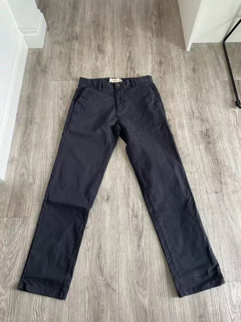 Mens Next Straight Leg Navy Chinos Trousers Size 30 Regular