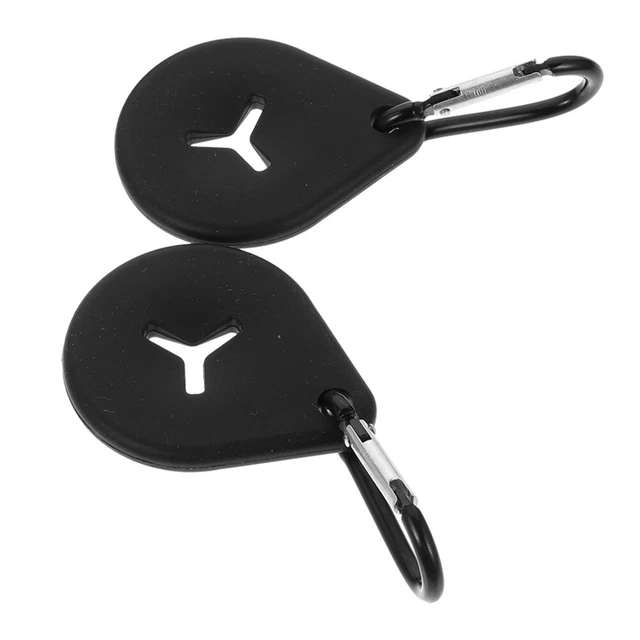 2pcs Pet Poop Sac Clips Pierre Sac à déchets avec boucles Portable Sac