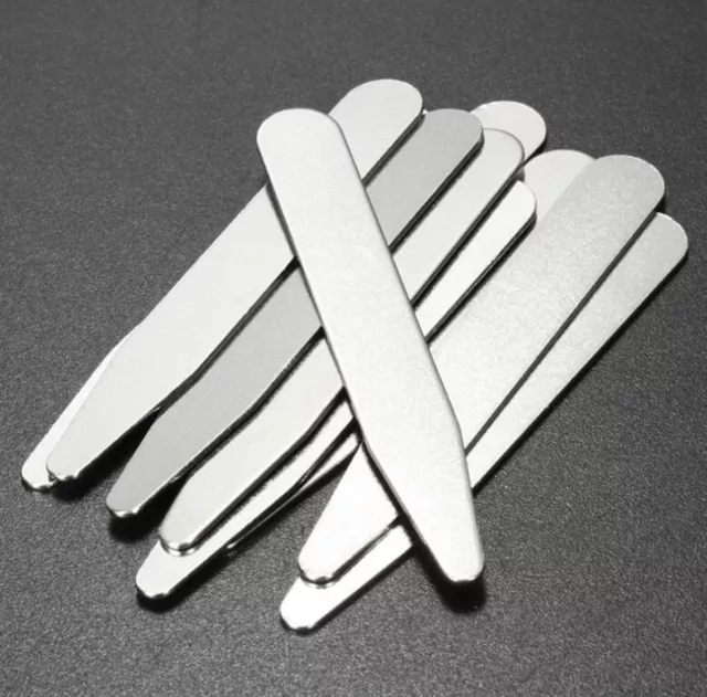 40PCs Collar Stays for Men's Dress Shirts Metal Stiffener 4 Sizes Collar Inserts