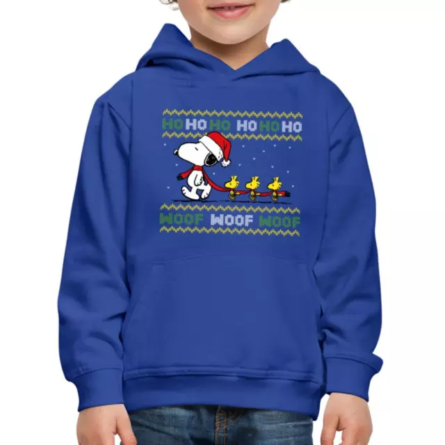 Peanuts Snoopy Hohoho Ugly Christmas Weihnachten Kinder Premium Hoodie