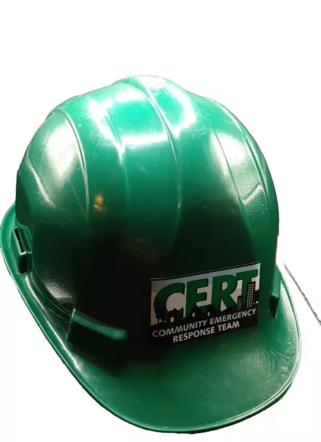 CERT New York City Respond Team Plastic Hard Hat Vtg 90's