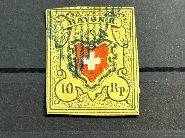 Schweiz Rayon II Mi - Nr. 8 II . Gestempelt .