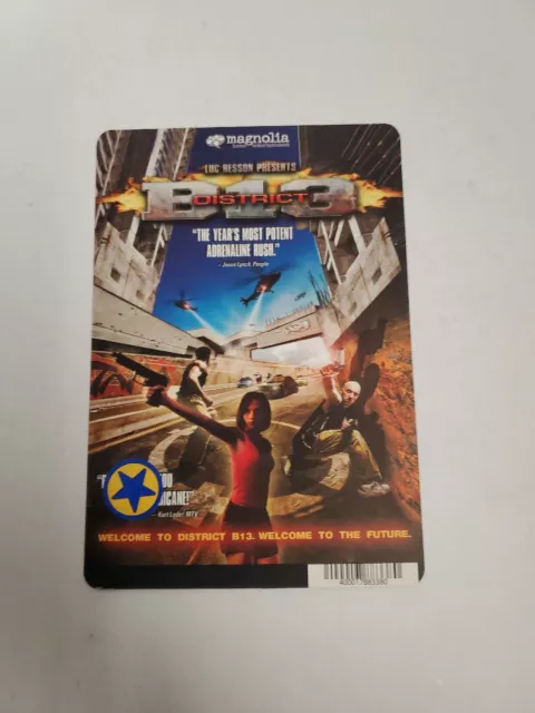 District B13 BLOCKBUSTER SHELF DISPLAY DVD BACKER CARD ONLY 5.5"X8"