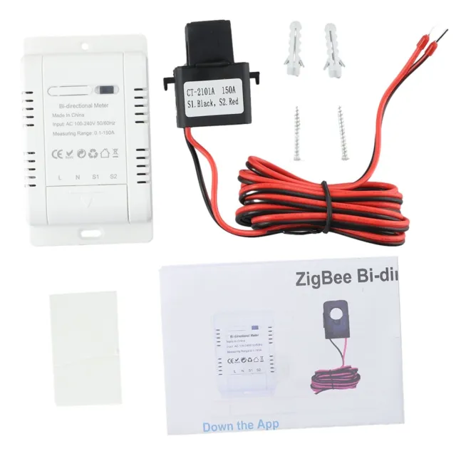 Medidor de energía ZIGBEE bidireccional Tuya Smart preciso, confiable y eficiente