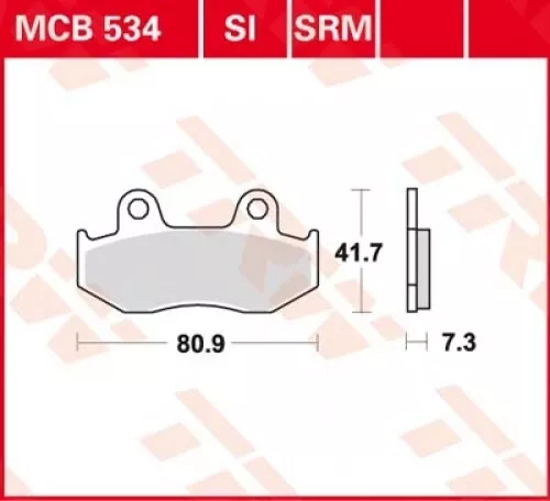 Bremsbelag für Honda XL 350 R ND03 Bj. 1985 TRW Lucas MCB534