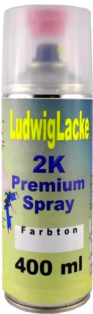 2K Autolack Spray mit Härter für VW R902 GRAUWEISS 400ml glänzend