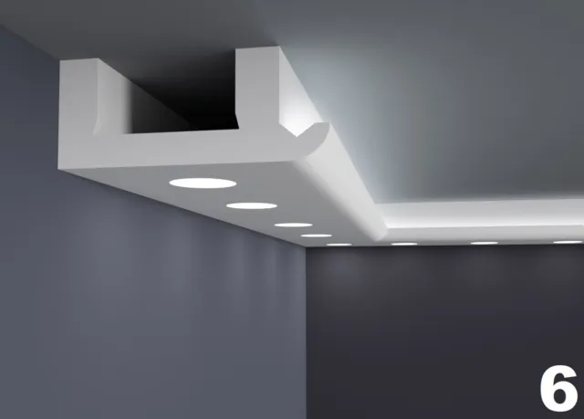 (2 metros) - Banda LED Perfil Estuco Barra para Iluminación Indirecta XPS...
