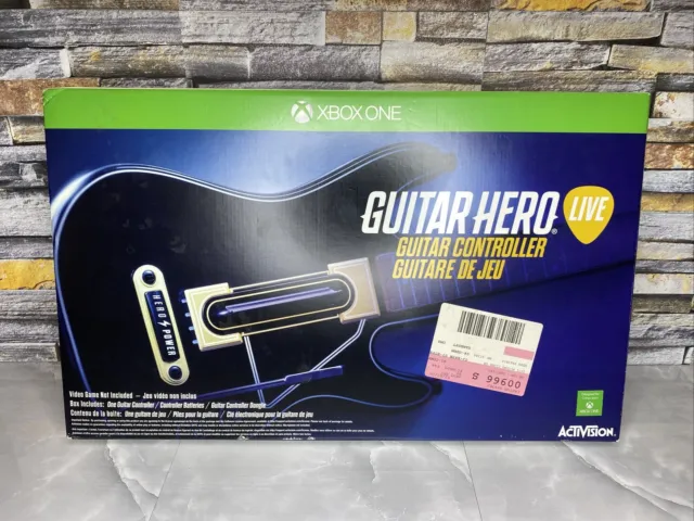 Xbox One 0000654 Guitar Hero Live Guitar w/ Dongle & Strap New Open Box