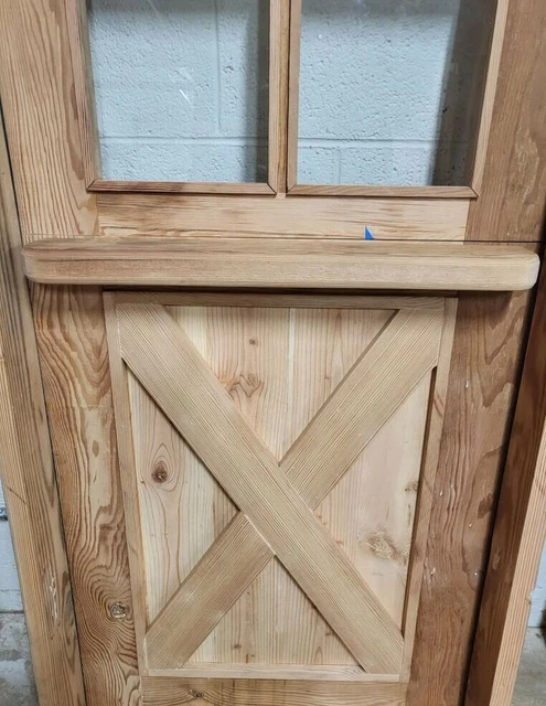 Rustic reclaimed solid Doug Fir DUTCH door glass U choose dimension storybook 2