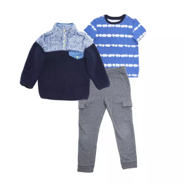Andy & Evan 3 Piece Fleece Set - Boys - Blue - 5T- New With Tags!!