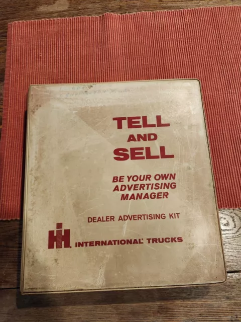 ih international harvester dealer advertisong kit binder trucks scout loadstar