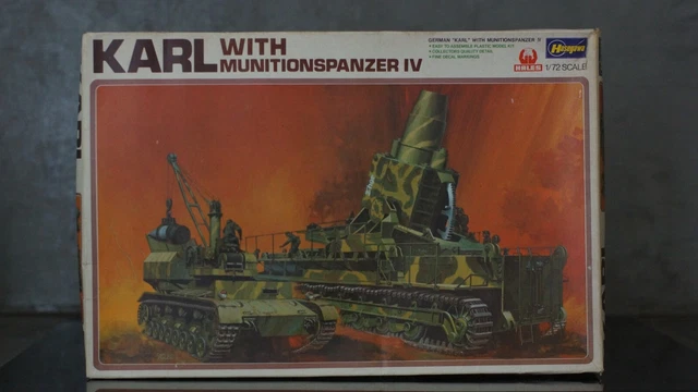 Rowasp ModelbouwHasegawa 1/72 Mörser Karl on railway carrier - Rowasp
