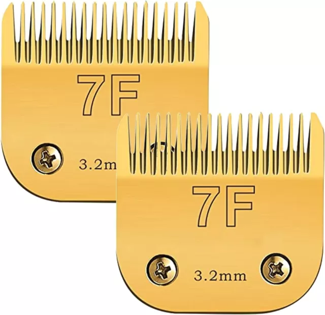 2 Pack 7 Blade Dog Grooming Clipper Replacement Blades - F3G